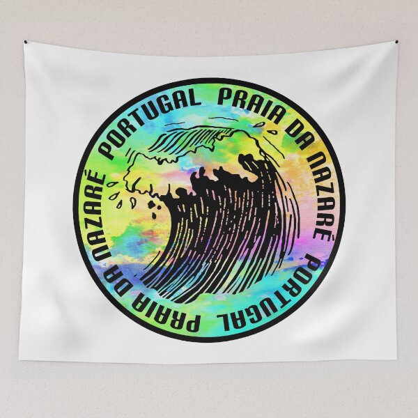 Artikelvorschau, Praia da Nazaré Portugal Strand Surfen Surfer Surf entworfen und verkauft von DESTINATIONS DECAL.