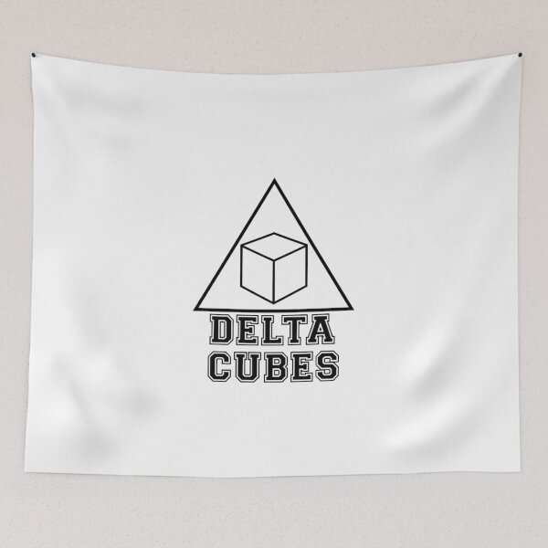 Item preview, Delta Cubes Logo (Black On White) designed and sold by Dr-Mysterio101.