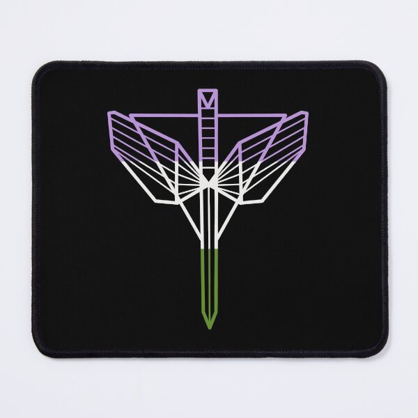 Item preview, The angel’s shield - aromantic designed and sold by geekartistry.