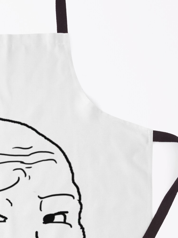 Ambesonne Humor Apron, Stickman Meme Face Looking at Computer Joyful Fun  Caricature Comic Design, Unisex Kitchen Bib Apron with Adjustable Neck for