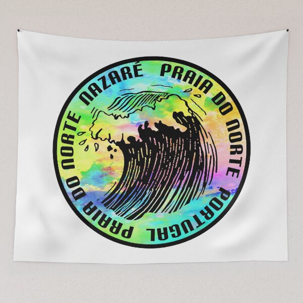 Artikelvorschau, Praia do Norte Portugal Strand Surfen Surfer Surfen Praia da Nazaré Nordstrand entworfen und verkauft von DESTINATIONS DECAL.