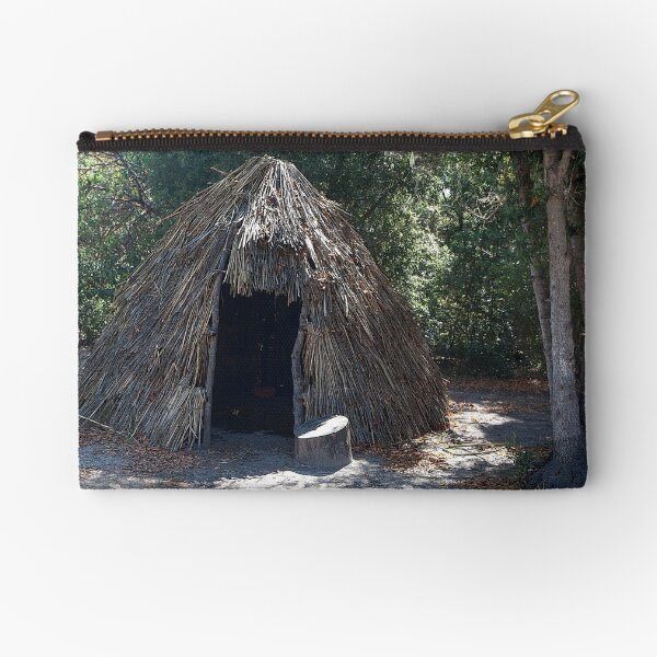 Native Dwelling at La Purisima Concepcion Zipper Pouch