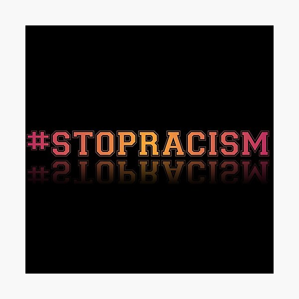 Aperçu de l'œuvre Arrêtez le racisme créée et vendue par Syaddad.