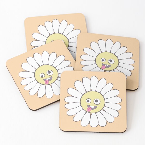Item preview, Crazy emojidaisy on orange  designed and sold by QuirkyCraftz.
