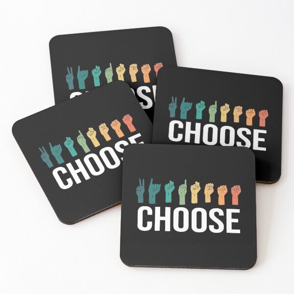 Item preview, Choose Kindness Hand Sign Language Teachers Retro Interpreter ASL designed and sold by kindxinn.