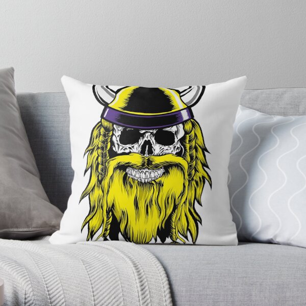 SKOL Minnesota Viking Gnome Throw Pillow for Sale by Beth Foster