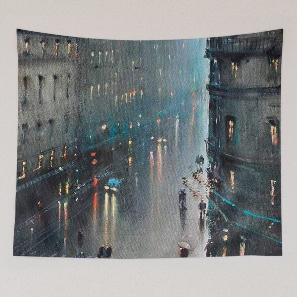 Item preview, Rainy evening in Paris. -Joseph Zbukvic designed and sold by Art Outlaws.