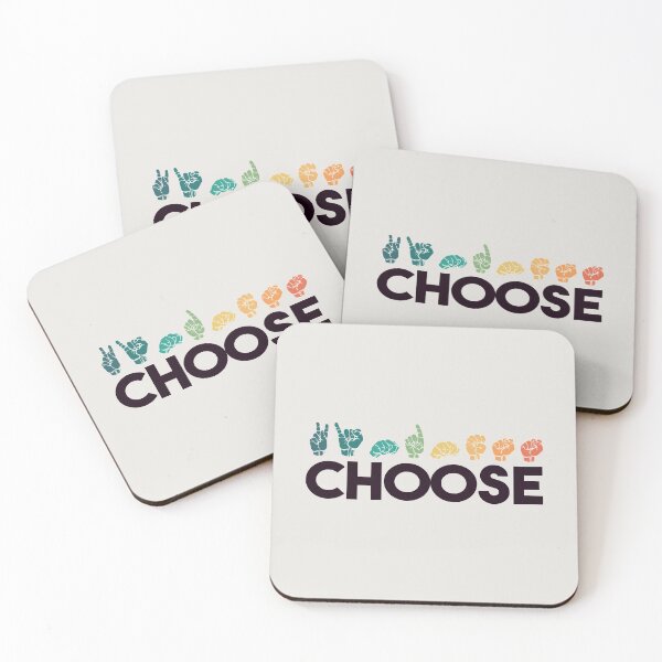 Item preview, Choose Kindness Hand Sign Language Teachers Retro Interpreter ASL designed and sold by kindxinn.