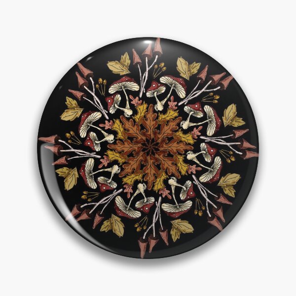 Item preview, Fall mandala with mushrooms  designed and sold by savanamms6.