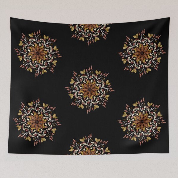 Item preview, Fall mandala with mushrooms  designed and sold by savanamms6.