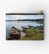 Boats on a lake Studio Pouch