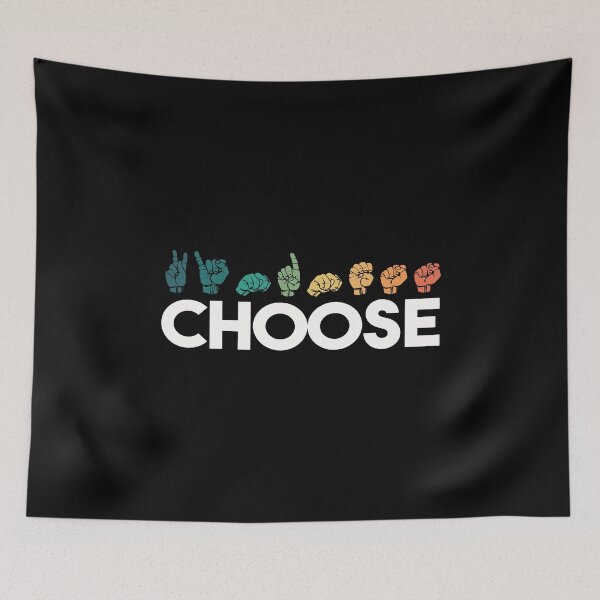 Item preview, Choose Kindness Hand Sign Language Teachers Retro Interpreter ASL designed and sold by kindxinn.
