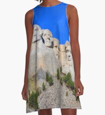 Mount Rushmore Präsidenten von Black Hills South Dakota A-Linien Kleid