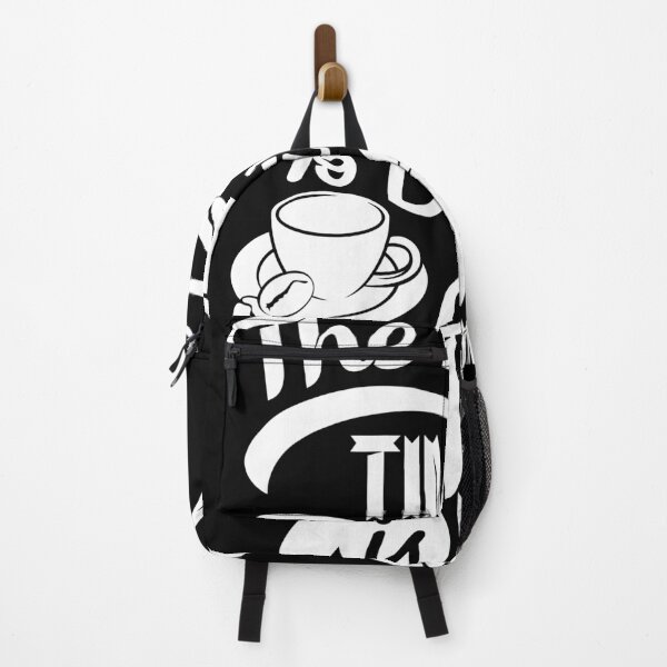 Item preview, The best time to drink coffee now, coffee slogan white letters designed and sold by coffeeapparel.