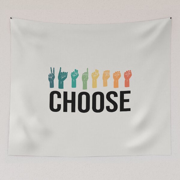 Item preview, Choose Kindness Hand Sign Language Teachers Retro Interpreter ASL designed and sold by kindxinn.