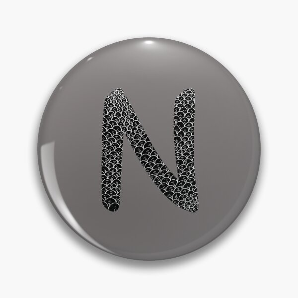 Item preview, Z zentangle style letter N designed and sold by kreativeadern.