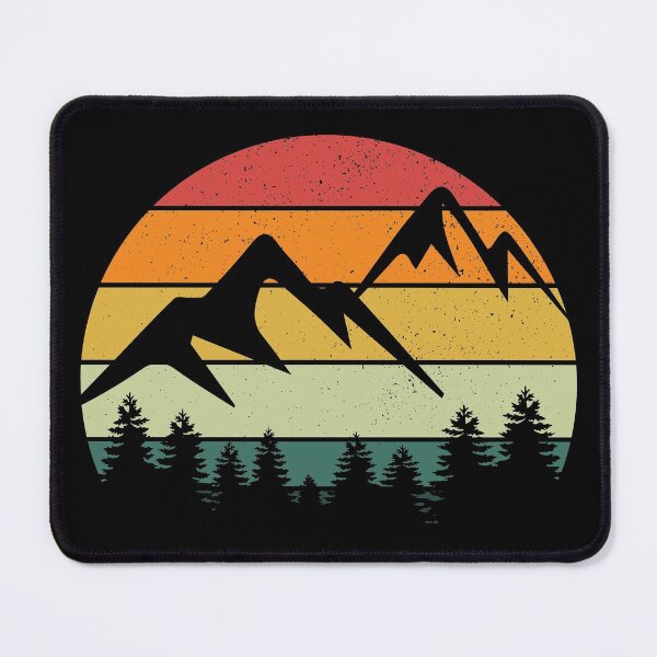 Item preview, Mountains Retro Vintage designed and sold by FunFoxDesign.