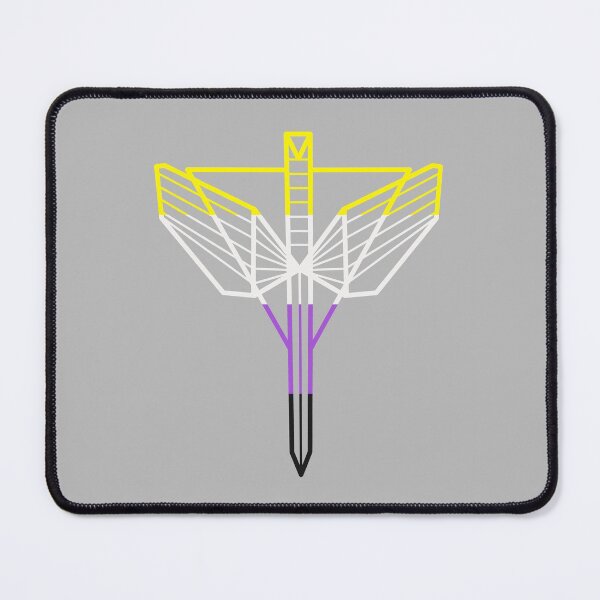 Item preview, The angel’s shield - non-binary designed and sold by geekartistry.