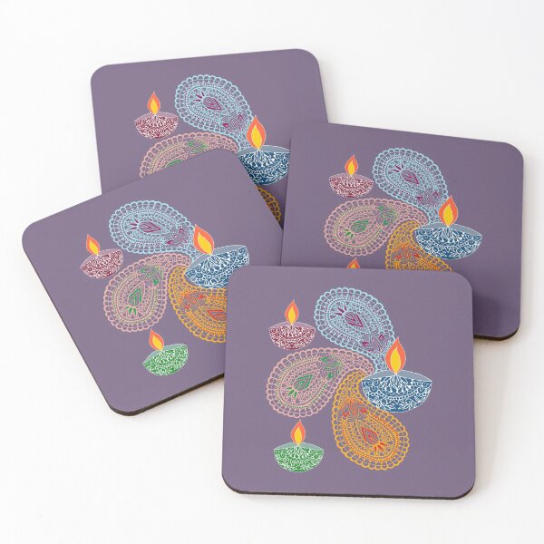 Item preview, Diwali - Paisleys and Lamps designed and sold by MitaDreamDesign.