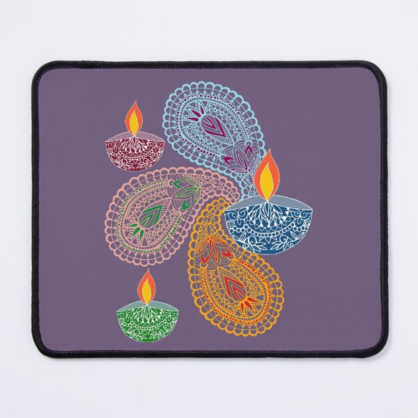 Item preview, Diwali - Paisleys and Lamps designed and sold by MitaDreamDesign.