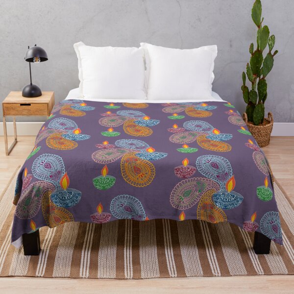 Item preview, Diwali - Paisleys and Lamps designed and sold by MitaDreamDesign.