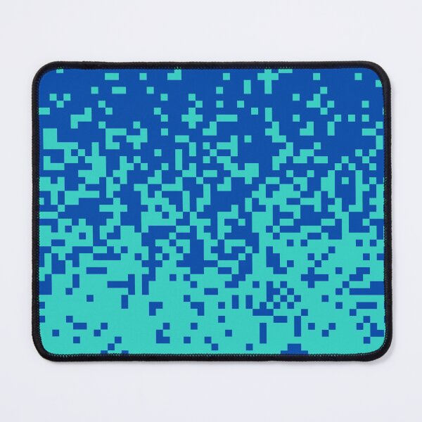 Cobalt blue and turquoise color pattern Mouse Pad