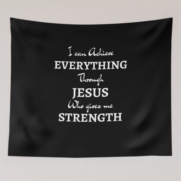 Item preview, i can achieve everything through jesus designed and sold by Clurixious.