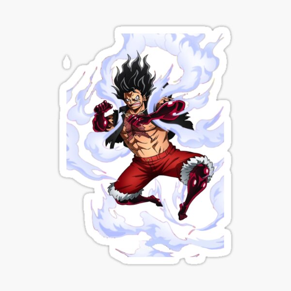 This is Luffy in gear 4 (Snakeman) Sticker for Sale by Gliphel