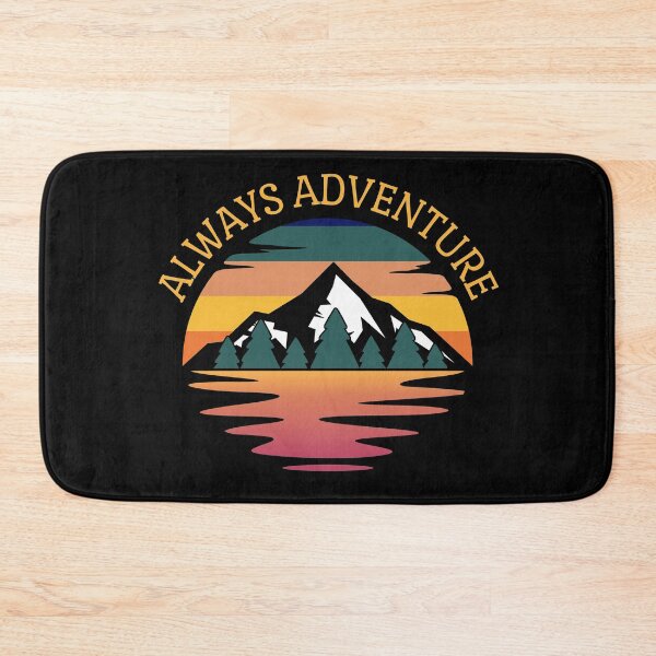 Item preview, Always Adventure Retro Sunset with Mountain Landscape designed and sold by barronangMedia.