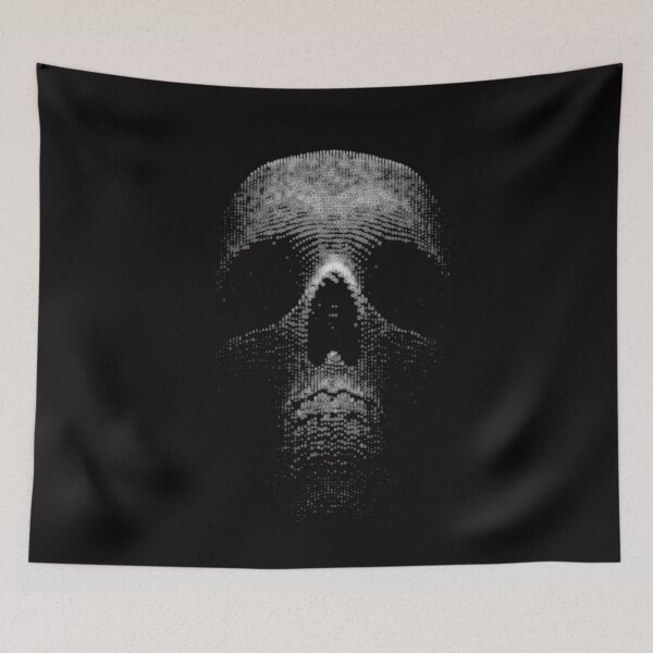 Item preview, Distorted Rising Skull designed and sold by WearWolfDesigns.