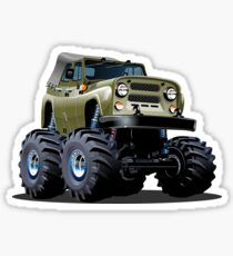 Cartoon Monster Truck Sticker