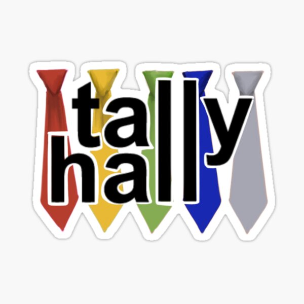 tally hall ties Sticker