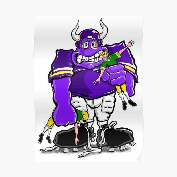 Very Rare Minnesota Vikings Purple People Eaters Art Print -   Denmark