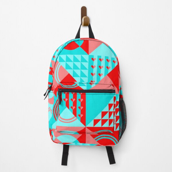 Item preview, GEOMETIC RED CYAN PATTERN designed and sold by CreativeLabArt.