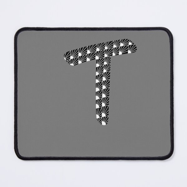 Item preview, T-letter in zentangle style designed and sold by kreativeadern.