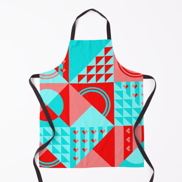 Item preview, GEOMETIC RED CYAN PATTERN designed and sold by CreativeLabArt.