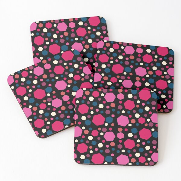 Item preview, HEXA BLACK PINK PATTERN designed and sold by CreativeLabArt.