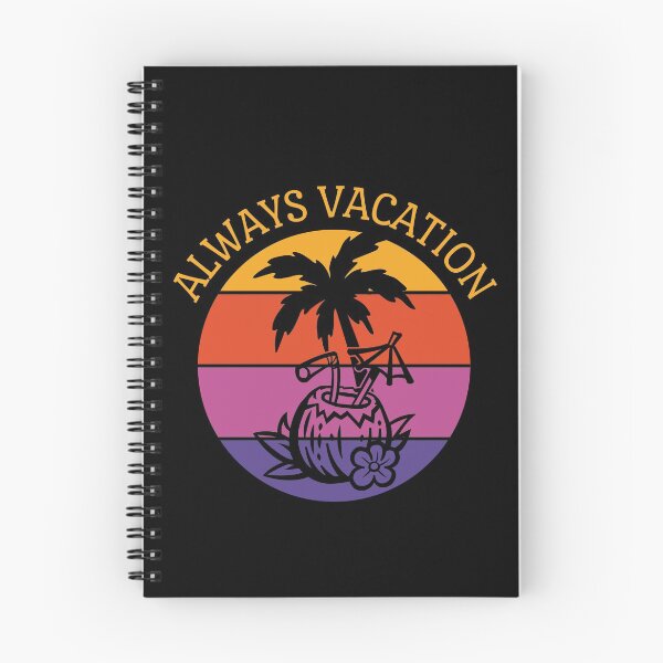 Item preview, Always Vacation Retro Sunset Coconut Drink with Umbrella designed and sold by barronangMedia.