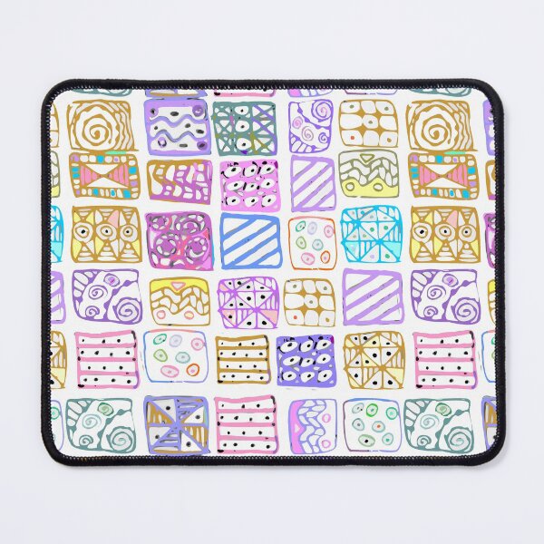 Item preview, Abstract pattern of geometric shapes freehand drawing designed and sold by Nata-V.