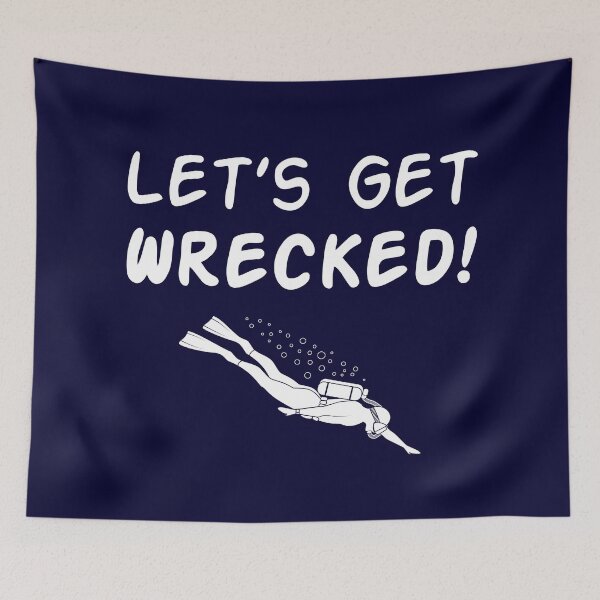 Item preview, Funny Scuba Diving - Let’s Get Wrecked designed and sold by careerdesigns.