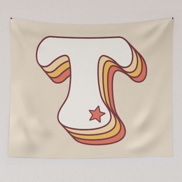 Item preview, Letter T Retro designed and sold by OkihanaShop.
