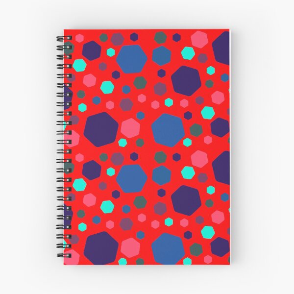 Aperçu de l'œuvre MOTIF HEXA ROUGE BLEU créée et vendue par CreativeLabArt.