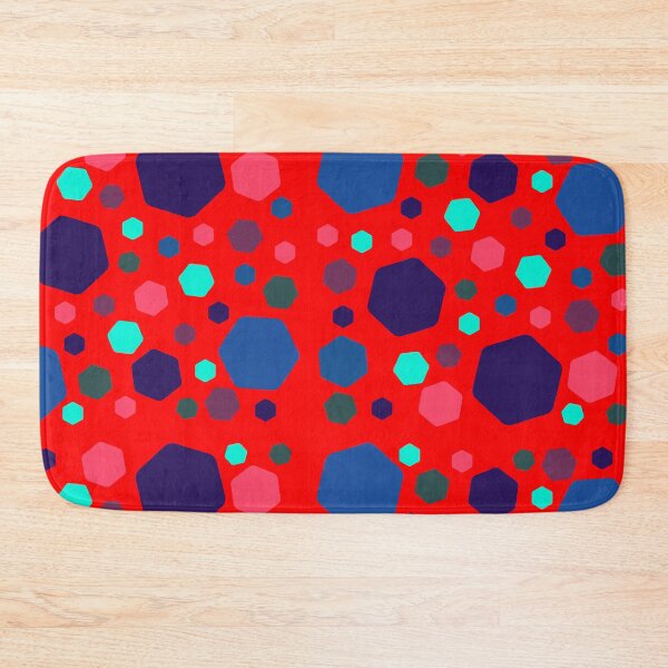 Item preview, HEXA RED BLUE PATTERN designed and sold by CreativeLabArt.
