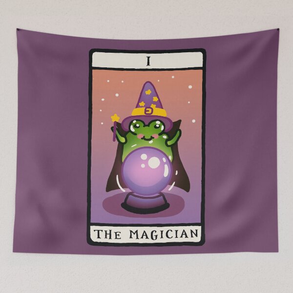 Item preview, Goblincore Aesthetic Cottagecore Stupid Cute Frog Tarot Card - Artist frog - Mycology Fungi Shrooms Mushrooms designed and sold by Nossikko.