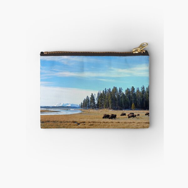 Item preview, Bison near Yellowstone River designed and sold by North22Gallery.