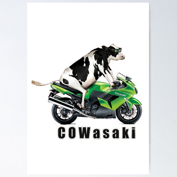Poster for Sale mit Cowasaki Lustiges Kawasaki T-Shirt von AgriLogo