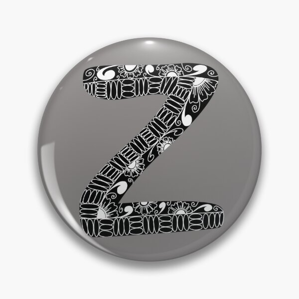 Item preview, Z letter in zentangle style designed and sold by kreativeadern.