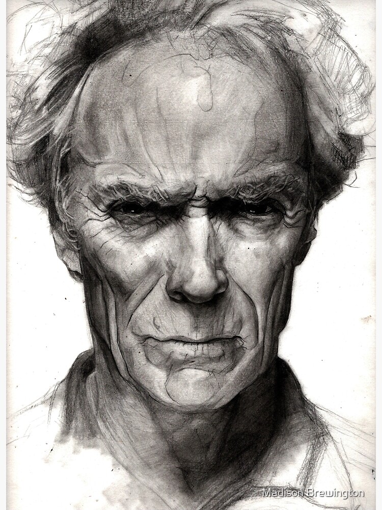 How to Draw Clint Eastwood in 2 Minutes - YouTube