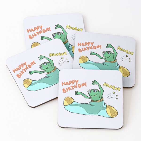 Item preview, Happy Birthday From Pleasant Frog In A Sock - Funny Happy Birthday Hooray designed and sold by ViewerEqualsPhoton.