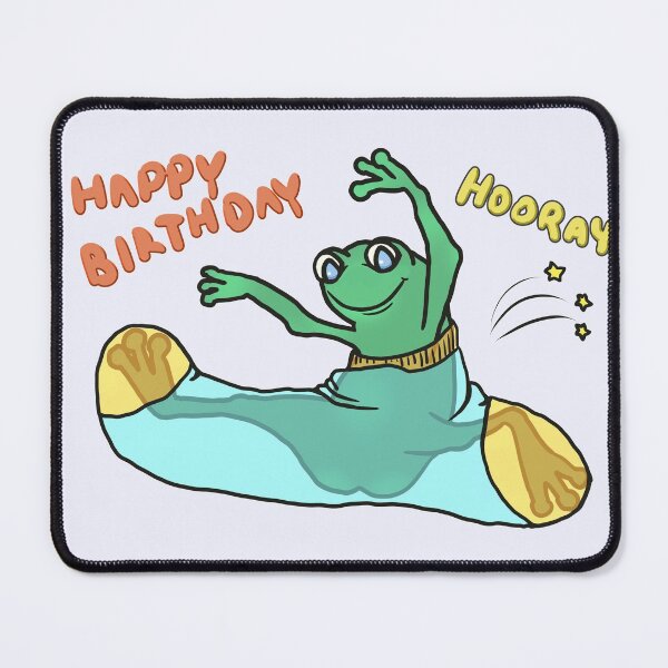 Item preview, Happy Birthday From Pleasant Frog In A Sock - Funny Happy Birthday Hooray designed and sold by ViewerEqualsPhoton.